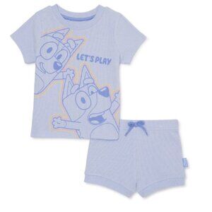 Bluey "Let's Play" Short Set